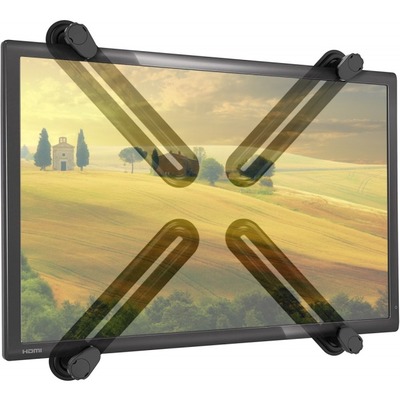 8059018364316 - TECHly - Befestigungskit (Halterungs-Set) - für LCD-Display - ohne VESA - kaltgewalzter Stahl - Schwarz 8059018364316 - TECHly - Befestigungskit (Halterungs-Set) - für LCD-Display - ohne VESA - kaltgewalzter Stahl - Schwarz