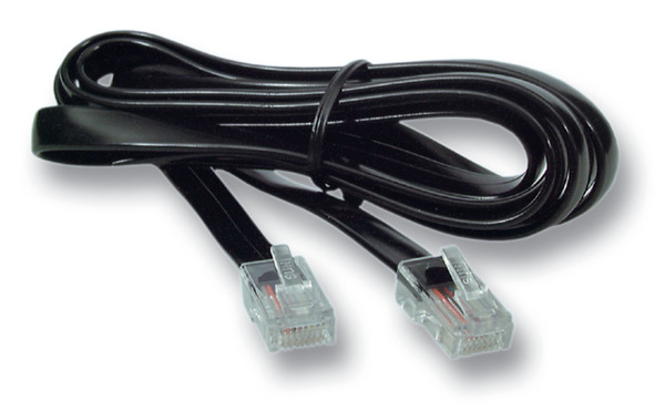 4049759055073 - Modularkabel schwarz 2 x RJ45 (8 8) -- Stecker 11 60 m
