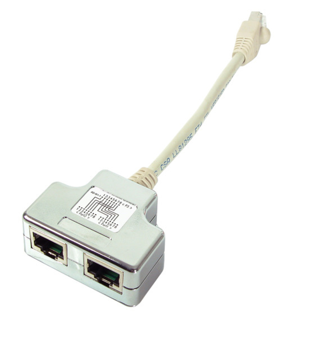 Telekom + LSA Systeme T-Adapter 2 x ISDN für Cablesharing, - 1 VPE = 25 St�ck