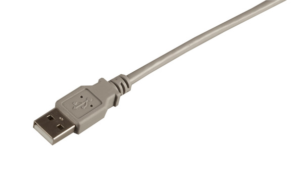 4049759055295 - USB20 Anschlusskabel A-A St-St -- 10m grau Classic