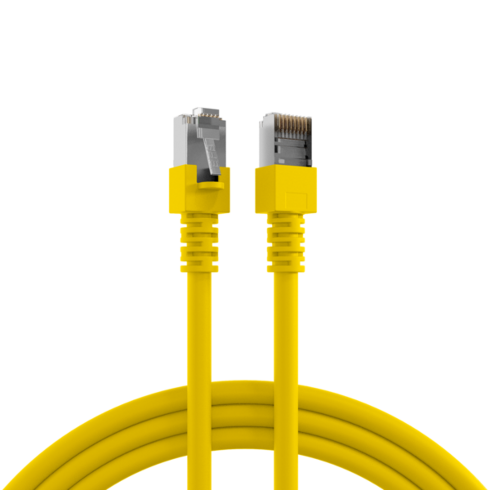 Patchkabel RJ45 Patchkabel Cat.5e SF/UTP PVC, CCA gelb 10m - 1 VPE = 5 St�ck