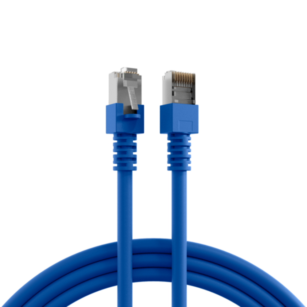 Patchkabel RJ45 Patchkabel Cat.5e SF/UTP PVC, CCA blau 5m - 1 VPE = 10 Stï¿½ck