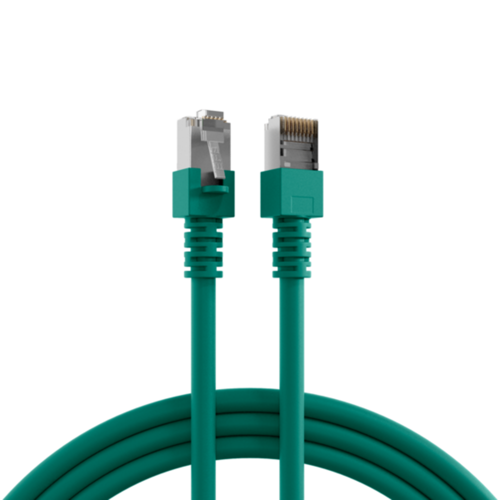 Patchkabel RJ45 Patchkabel Cat.5e SF/UTP PVC, CCA grün 3m - 1 VPE = 10 Stï¿½ck