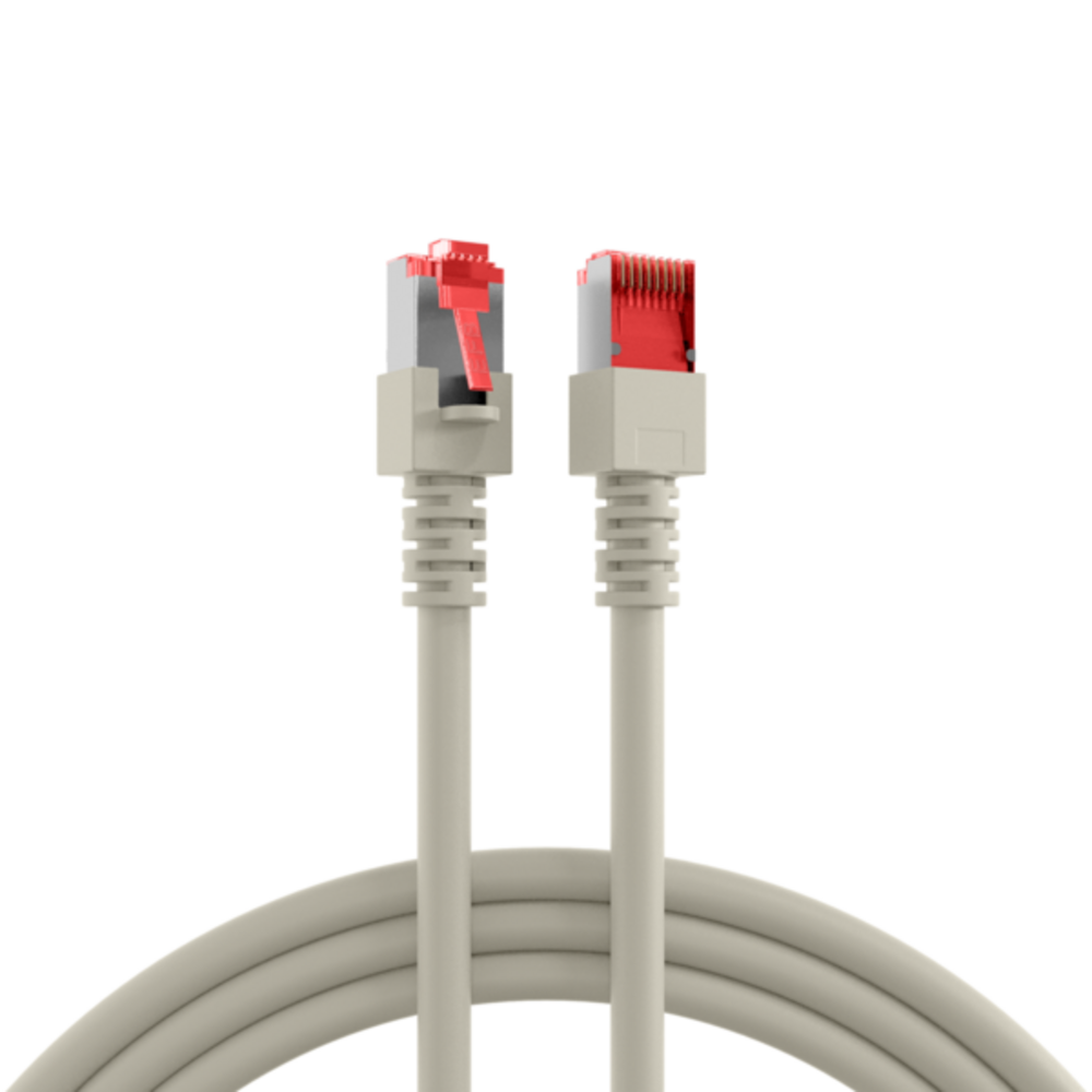 Patchkabel  RJ45 Patchkabel Cat.6 S/FTP LSZH, grau 2m - 1 VPE = 10 Stï¿½ck
