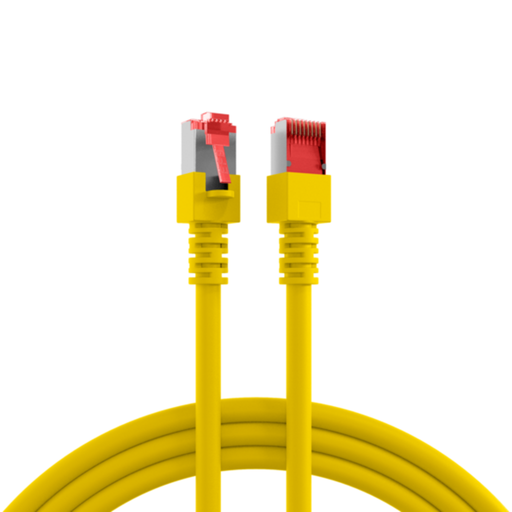 Patchkabel  RJ45 Patchkabel Cat.6 S/FTP LSZH, gelb 5m - 1 VPE = 10 Stï¿½ck