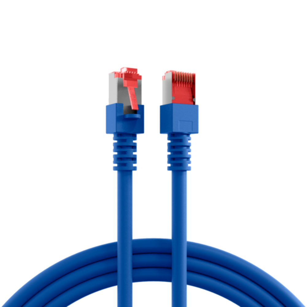 Patchkabel  RJ45 Patchkabel Cat.6 S/FTP LSZH, blau 2m - 1 VPE = 10 Stï¿½ck