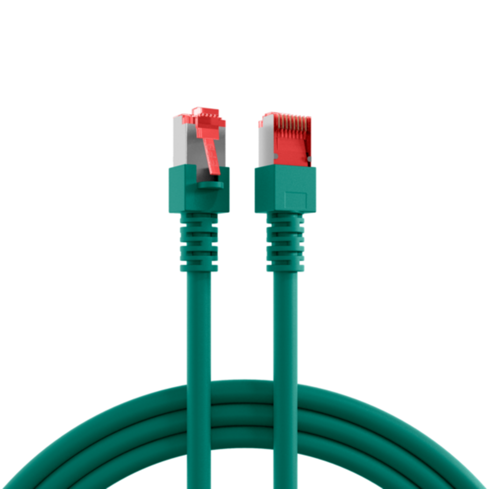Patchkabel  RJ45 Patchkabel Cat.6 S/FTP LSZH, grün 2m - 1 VPE = 10 Stï¿½ck