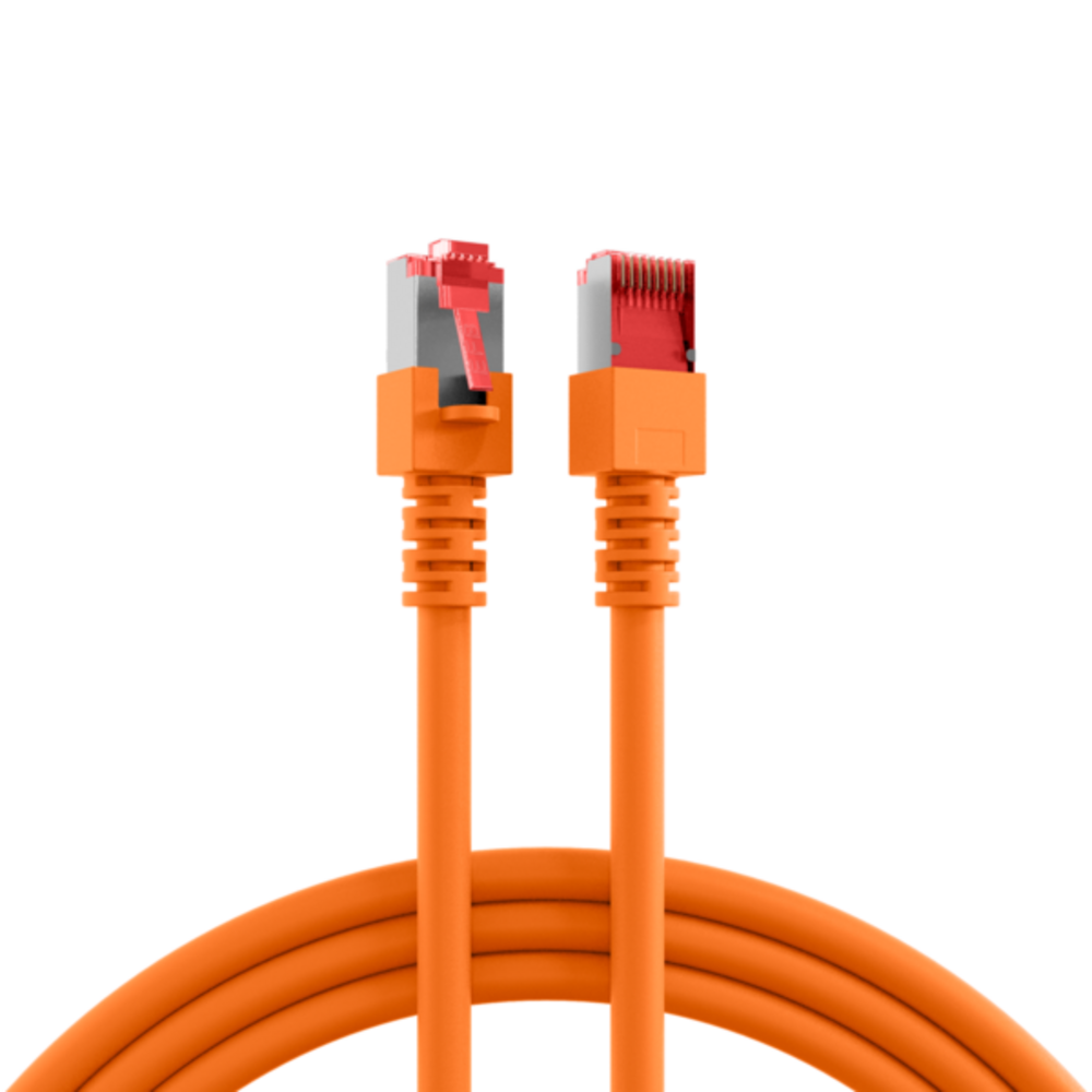 Patchkabel  RJ45 Patchkabel Cat.6 S/FTP LSZH, orange 20m - 1 VPE = 5 Stï¿½ck