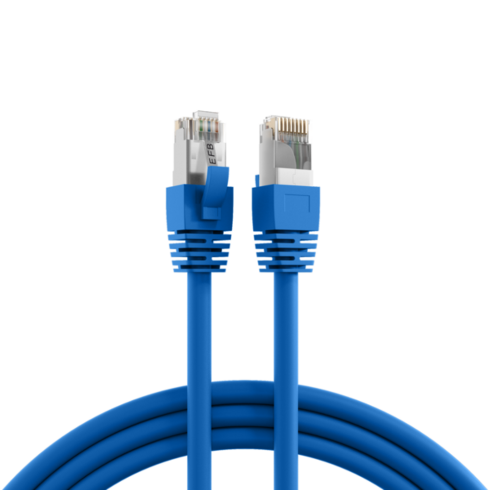 Patchkabel RJ45 Patchkabel Cat.8.1 S/FTP LSZH, BC blau 10m - 1 VPE = 5 St�ck
