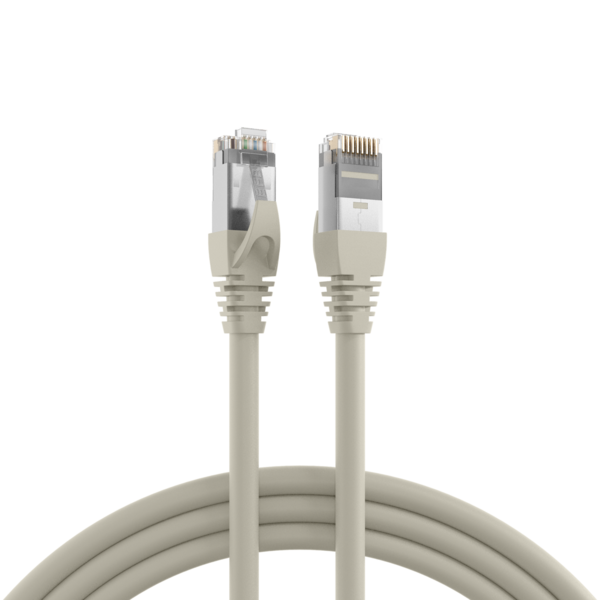 RJ45 Patchkabel Cat.6A S/FTP PVC, UL grau 40m