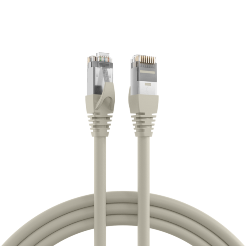 Patchkabel RJ45 Patchkabel Cat.6A S/FTP PVC, UL grau 80m - 1 VPE = 3 St�ck