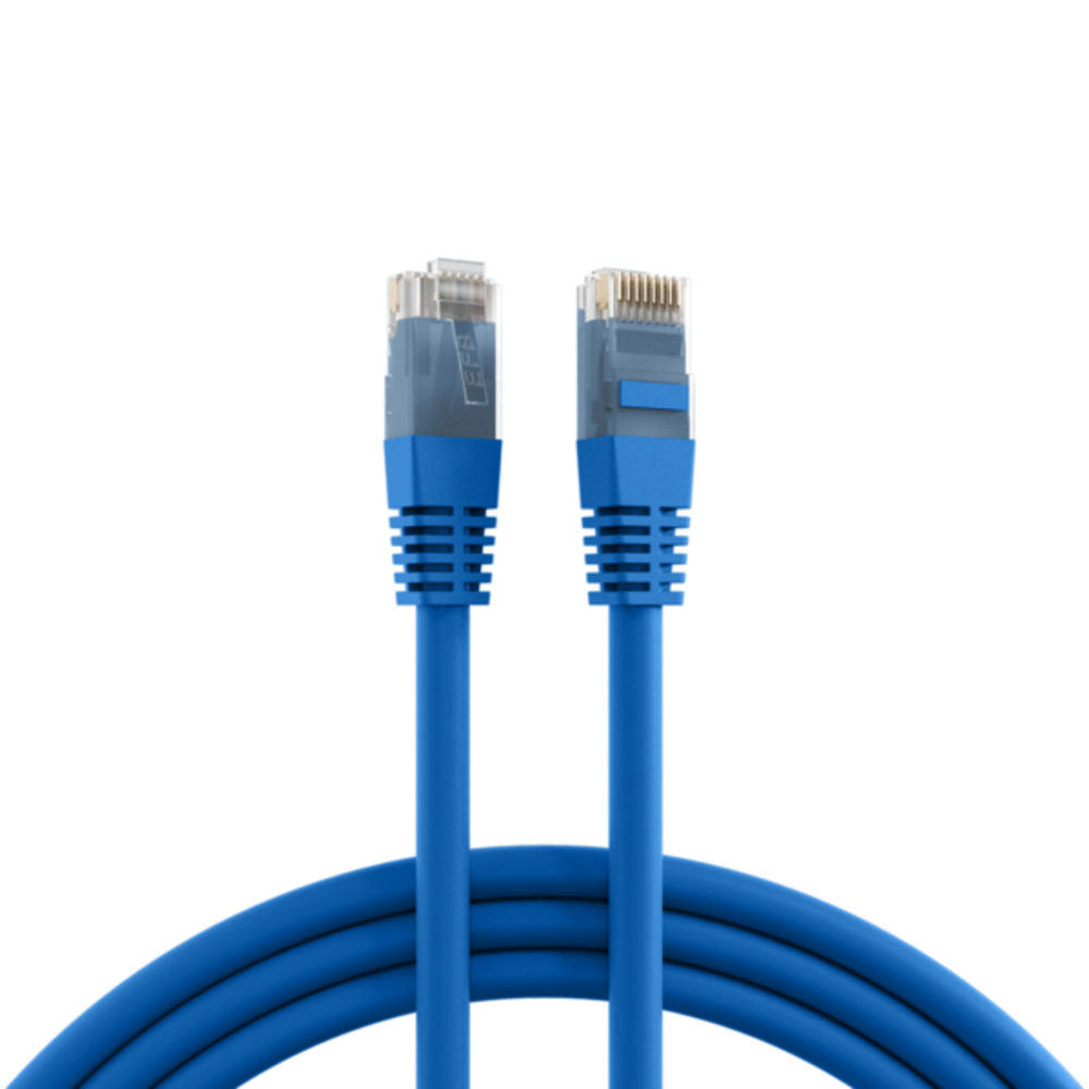 Patchkabel RJ45 Patchkabel Cat.6 U/UTP PVC, CCA blau 5m - 1 VPE = 10 Stï¿½ck