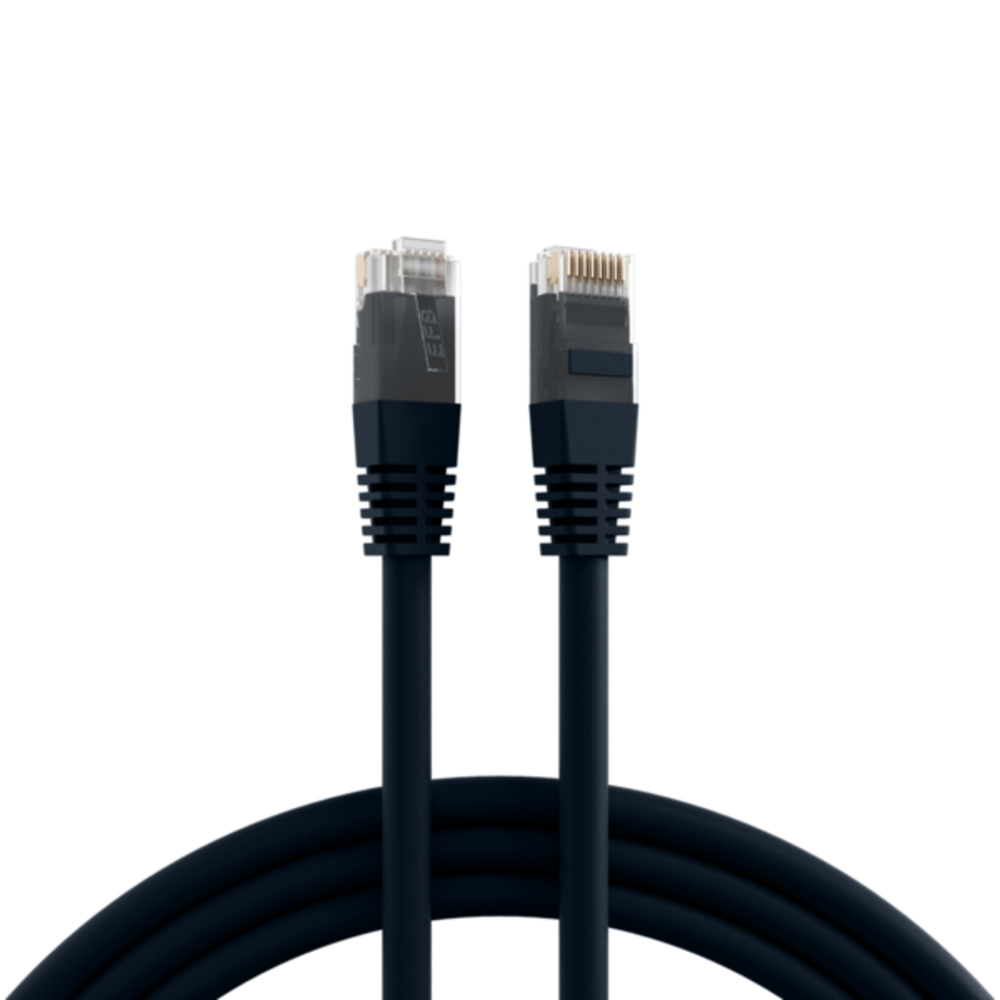 Patchkabel RJ45 Patchkabel Cat.6 U/UTP PVC, CCA schwarz 2m - 1 VPE = 10 St�ck