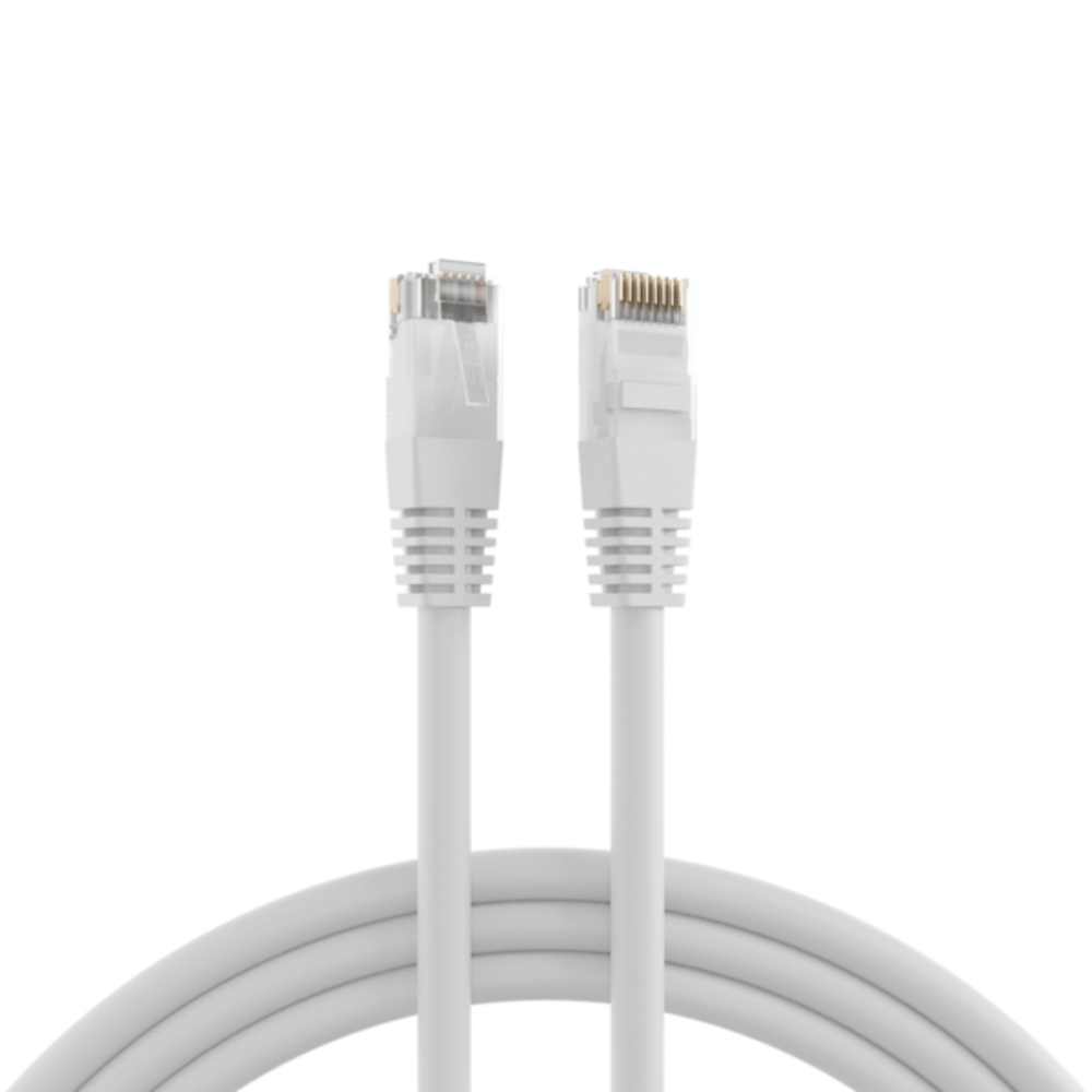 Patchkabel RJ45 Patchkabel Cat.6 U/UTP PVC, CCA weiß 15m - 1 VPE = 5 Stï¿½ck