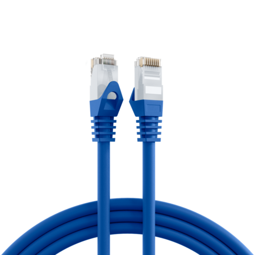 Patchkabel RJ45 Patchkabel Cat.6 U/UTP LSZH, CCA blau 10m - 1 VPE = 5 Stï¿½ck