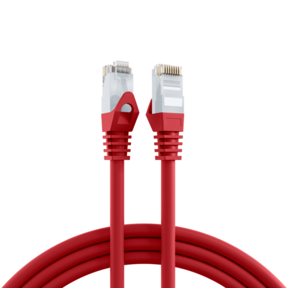 Patchkabel RJ45 Patchkabel Cat.6 U/UTP LSZH, CCA rot 7,5m - 1 VPE = 5 St�ck