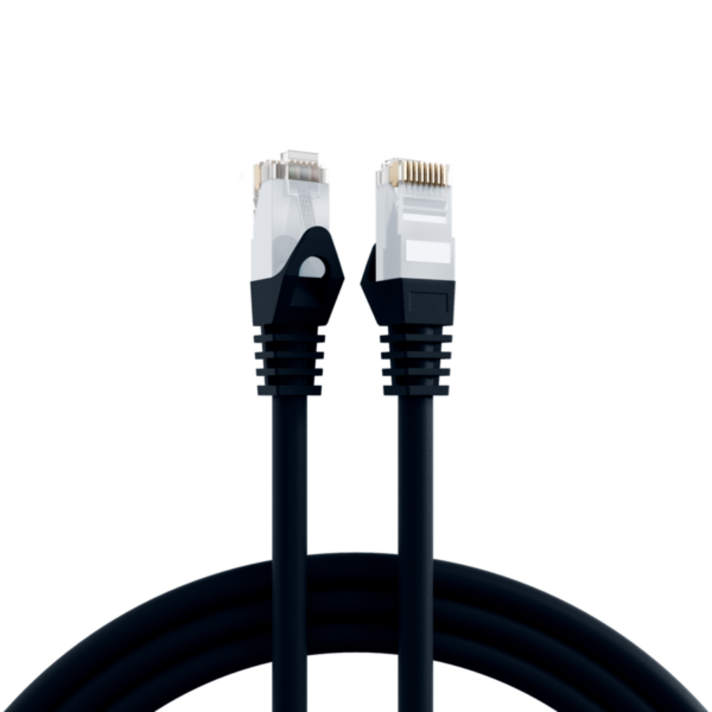Patchkabel RJ45 Patchkabel Cat.6 U/UTP LSZH, CCA schwarz 2m - 1 VPE = 10 Stï¿½ck
