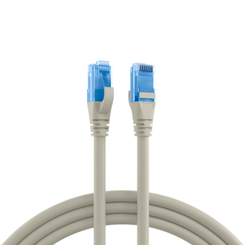 Patchkabel  RJ45 Patchkabel Cat.6A U/UTP LSZH, Premium 500MHz grau 3m - 1 VPE = 10 Stï¿½ck