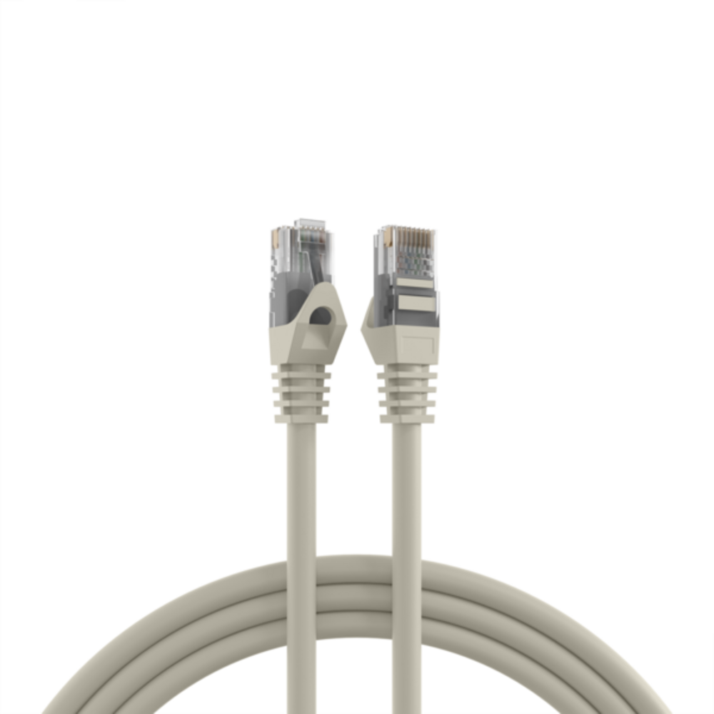 Patchkabel  RJ45 Patchkabel Cat.5e U/UTP LSZH, CCA AWG24/7 grau 2m - 1 VPE = 10 Stï¿½ck