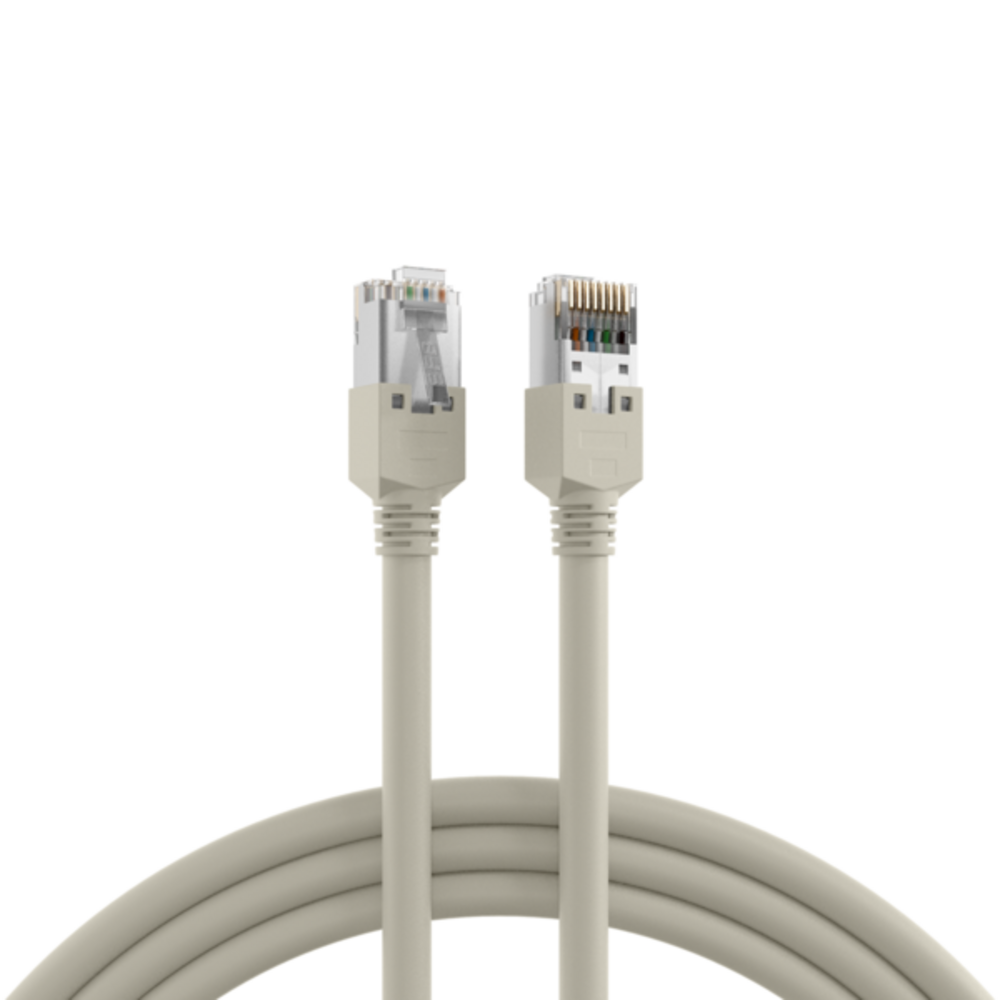 Patchkabel  RJ45 Patchkabel Cat.5e F/UTP LSZH, Draka UC300 TM11 grau 15m - 1 VPE = 25 Stï¿½ck