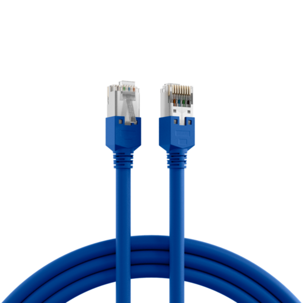 Patchkabel  RJ45 Patchkabel Cat.5e S/UTP PVC, Dätwyler 5502 TM11 blau 1m - 1 VPE = 5 Stï¿½ck