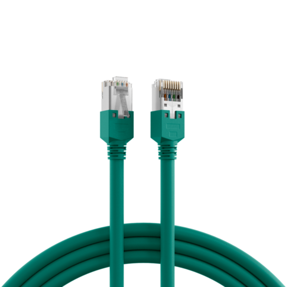Patchkabel  RJ45 Patchkabel Cat.5e S/UTP PVC, Dätwyler 5502 TM11 grün 2m - 1 VPE = 5 Stï¿½ck