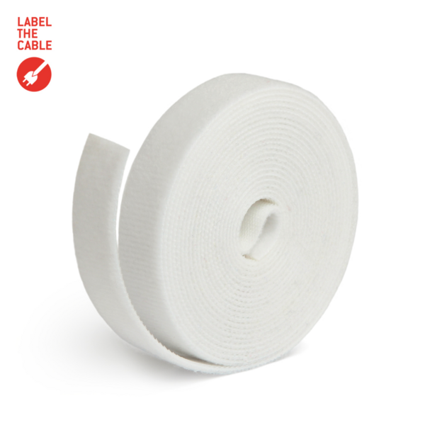 LTC ROLL STRAP, Doppelseitige Klettbandrolle -- 3m weiß