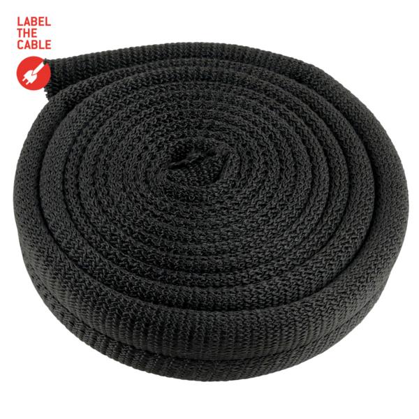 LTC CABLE TUBE, Gewebekabelschlauch, Durchmesser 2.5 - 4 cm 2m schwarz