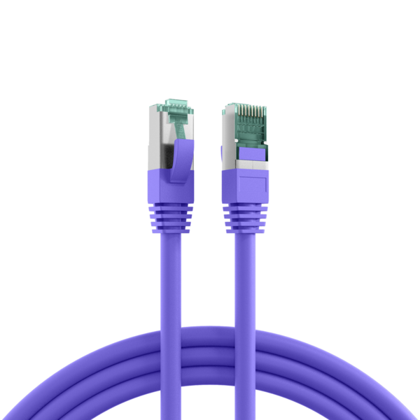 RJ45 Patchkabel Cat.6A S/FTP LSZH, violett 10m