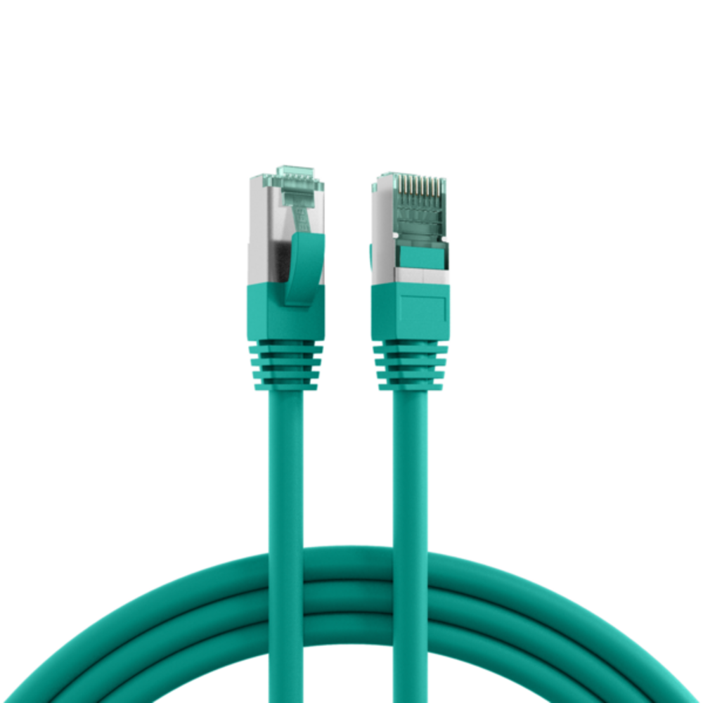 Patchkabel  RJ45 Patchkabel Cat.6A S/FTP LSZH, grün 3m - 1 VPE = 10 Stï¿½ck