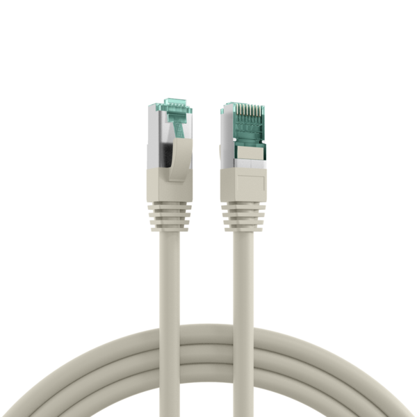 RJ45 Patchkabel Cat.6A S/FTP LSZH, grau 3m