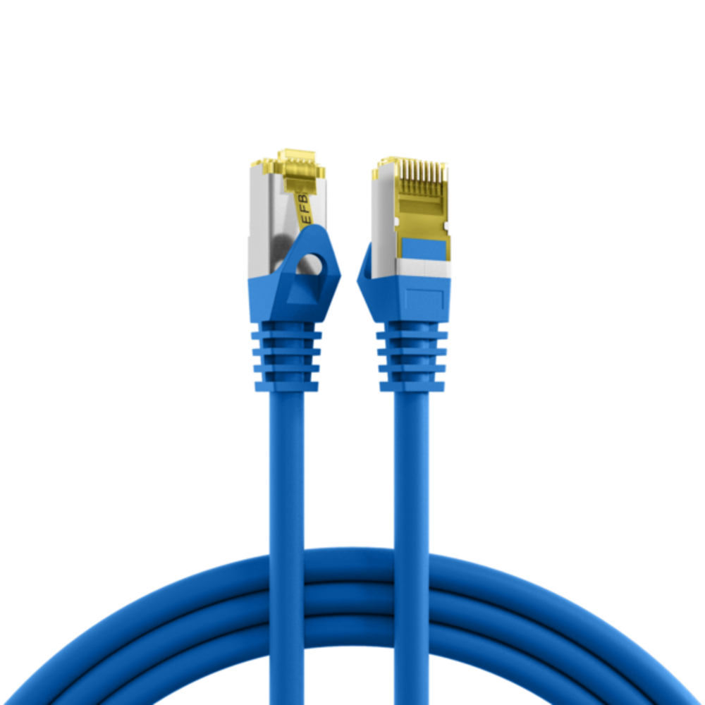 Patchkabel  RJ45 Patchkabel Cat.6A S/FTP LSZH, Cat.7 Rohkabel blau 30m - 1 VPE = 5 Stï¿½ck