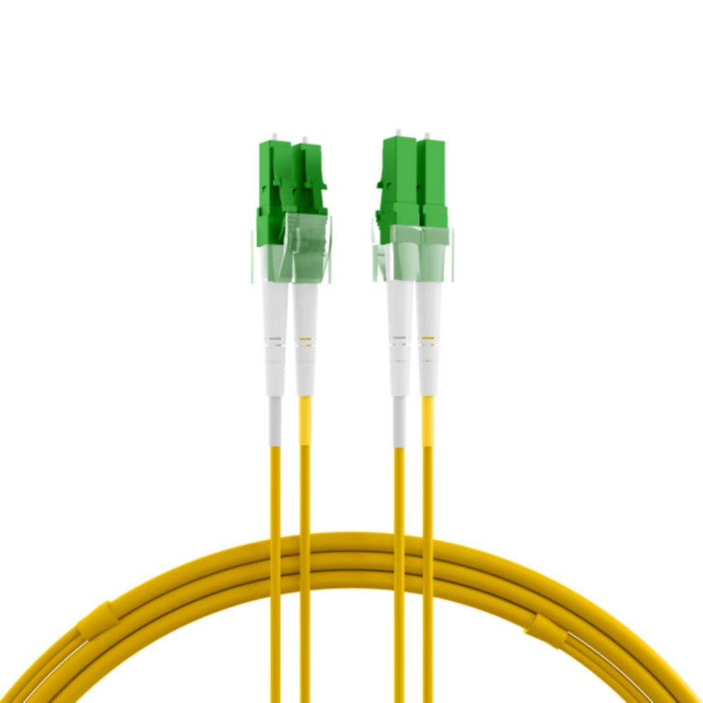 Glasfaser Patchkabel Duplex Patchkabel LC/APC-LC/APC OS2 G652D, 3m LSZH 2mm gelb - 1 VPE = 10 Stï¿½ck
