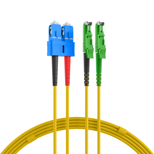 R&M Duplex Patchkabel E2000?/APC-SC OS2, 7,5m 3mm gelb G657A1 Grade C