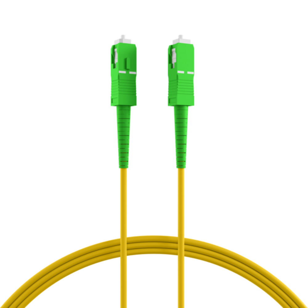 Glasfaser Patchkabel Simplex Patchkabel SC/APC-SC/APC OS2 G657A2, 10m LSZH 3mm gelb - 1 VPE = 10 Stï¿½ck