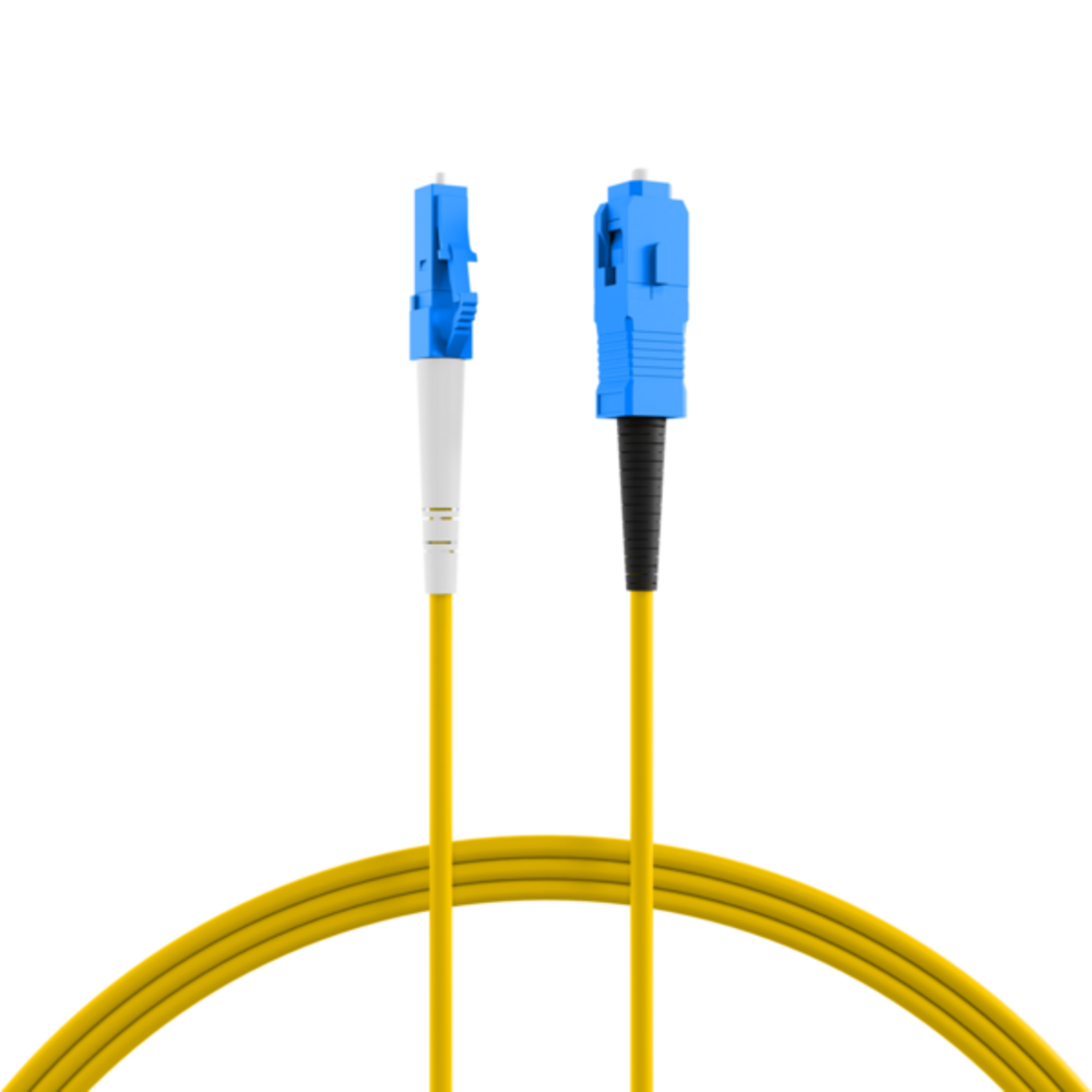 Glasfaser Patchkabel Simplex Patchkabel LC-SC OS2 G657A2, 5m LSZH 2mm gelb - 1 VPE = 10 Stï¿½ck