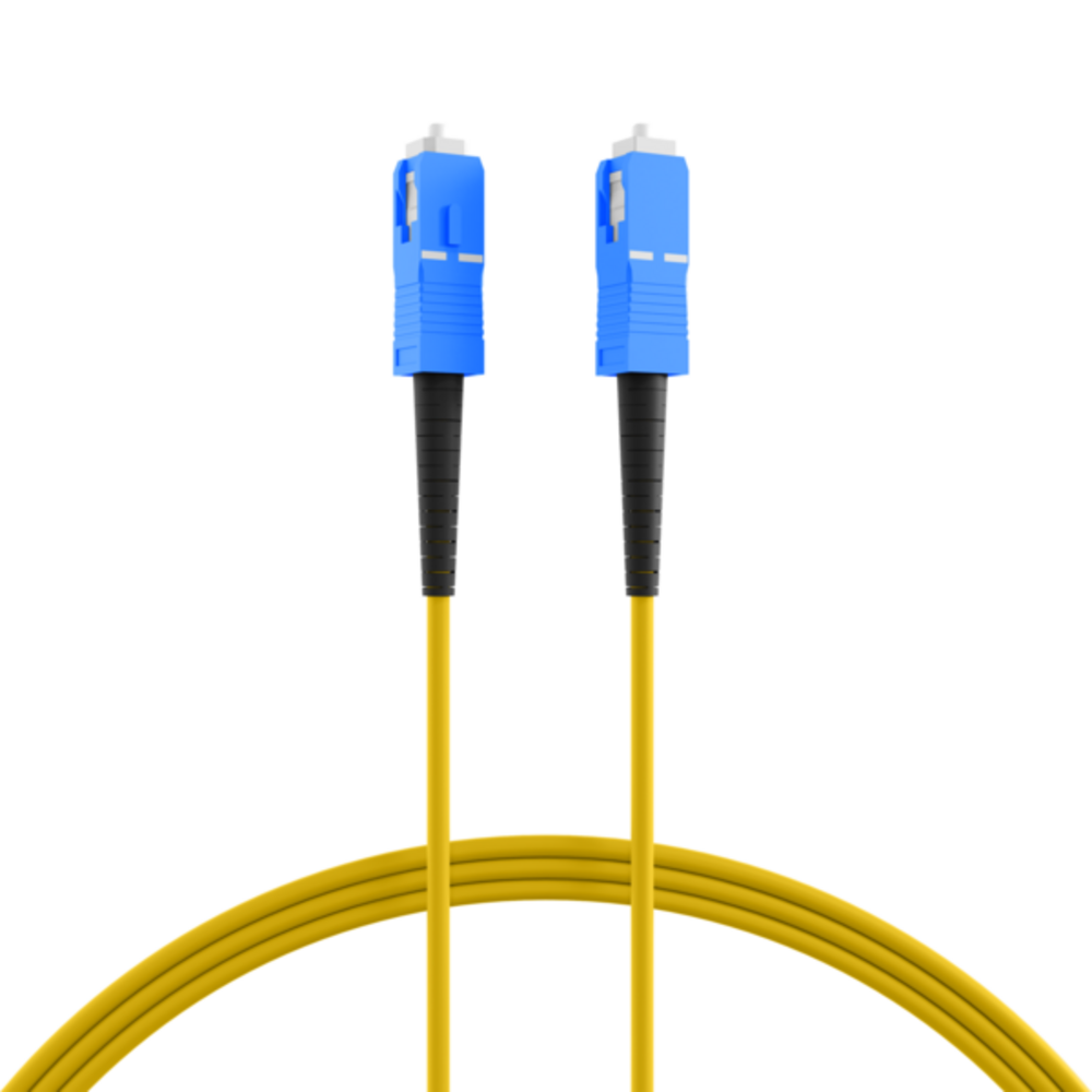 Glasfaser Patchkabel Simplex Patchkabel SC-SC OS2 G657A2, 1m LSZH 3mm gelb - 1 VPE = 10 Stï¿½ck