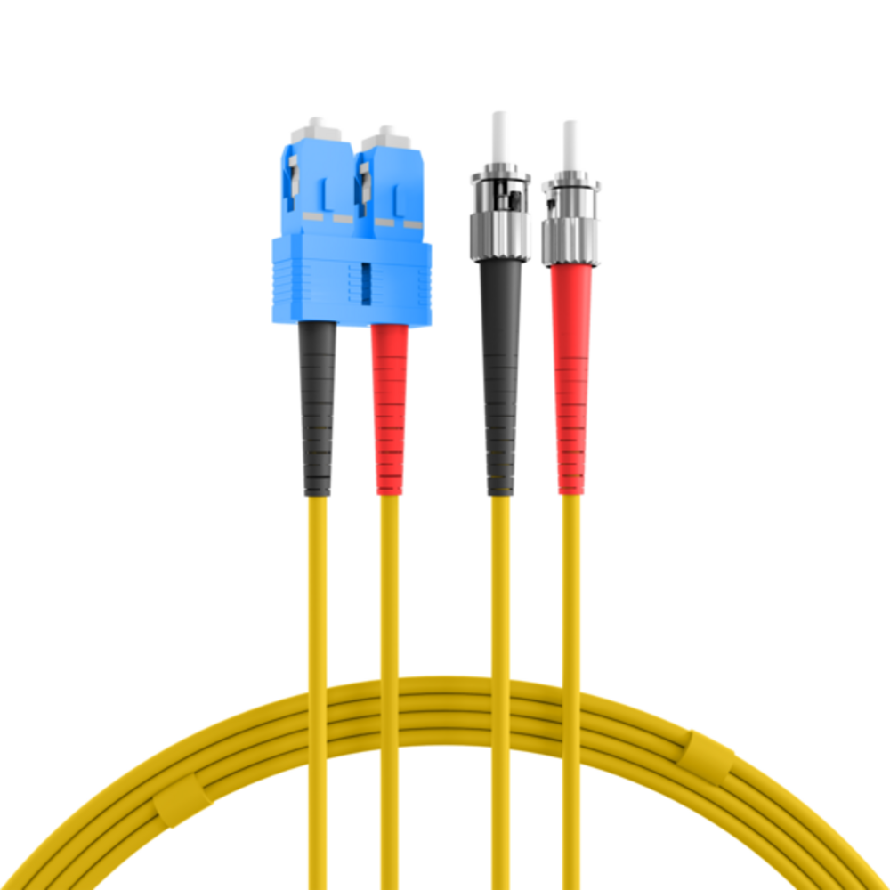 Glasfaser Patchkabel Duplex Patchkabel SC-ST OS2 G652D, 2m LSZH 3mm gelb - 1 VPE = 24 Stï¿½ck