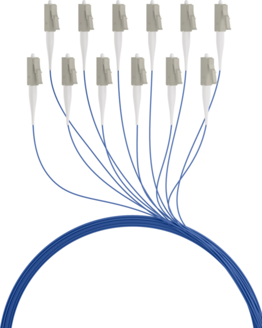 Glasfaser Pigtails Faserpigtail LC OM1, Blau 2m - 1 Stück - 1 VPE = 12 Stï¿½ck