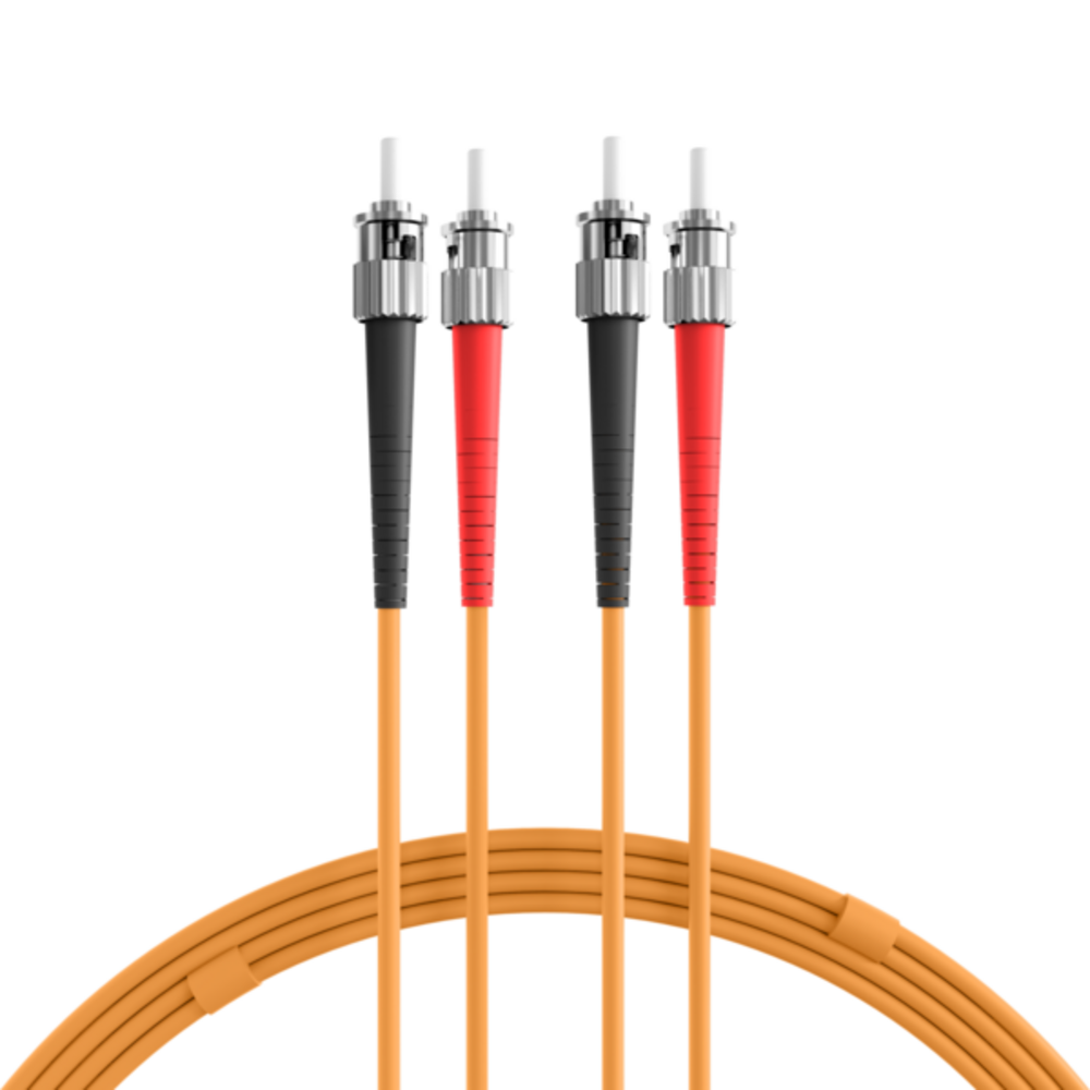 Glasfaser Patchkabel Duplex Patchkabel ST-ST OM1, 7,5m LSZH 3mm orange - 1 VPE = 5 Stï¿½ck
