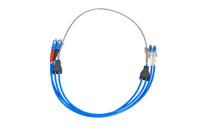 4049759027599 - Duplex Patchkabel armiert LC-SC OS2 G652D -- 2m LSZH 3mm blau