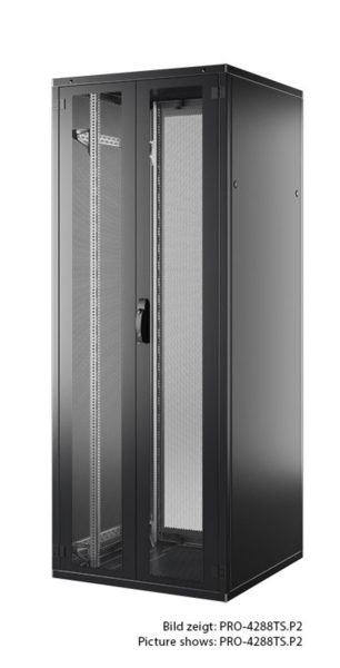 19'' Serverschrank PRO 24HE, 600x800 mm, F+R=2-tlg., RAL9005