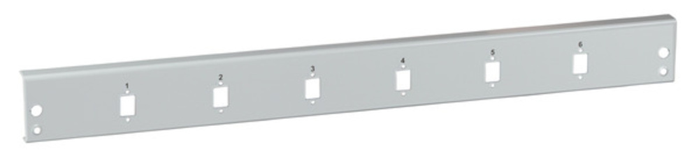 Glasfaser Verteiler Frontblende 12 x SC Simplex/E2000®, Simplex/MTRJ/LC Duplex, grau - 1 VPE = 100 Stï¿½ck