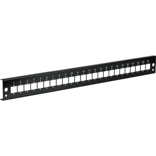 Frontblende 24xE2000®Duplex, E2000®, Compact (RDM) gerade Vers. Sw