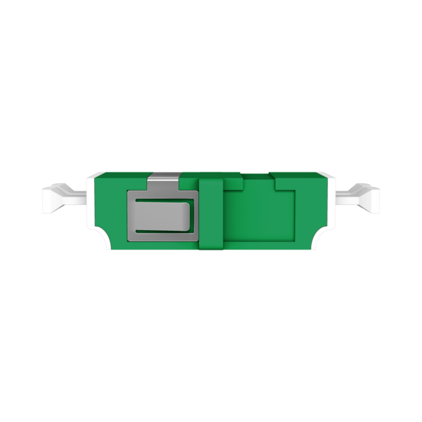  Adapter LC/APC Duplex SM grÃ¼n -- flanschlos