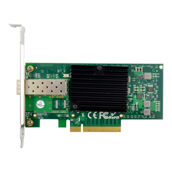 10-Gigabit-Glasfaser-PCIe Netzwerkkarte -- c1 x 10GbE SFP+-Steckplätze