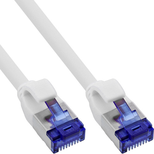 125er B-Pack InLine® Slim Cat.6A S/FTP LSZH Patchkabel weiß 1m Patchkabel RJ45