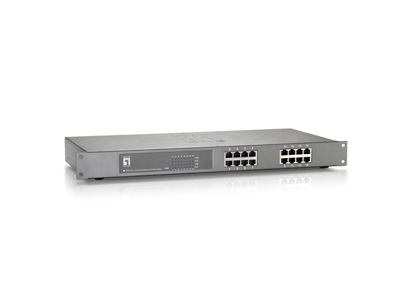 16-Port Fast Ethernet PoE+ Switch (480W) LAN Switch
