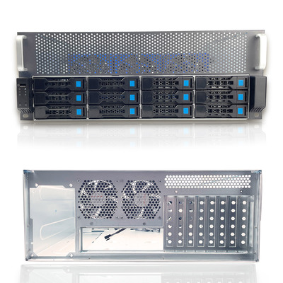 FANTEC SRC-4120X08, 4HE 19-Servergehäuse 12x SAS & SATA ohne Netzteil 680mm (Produktbild 3)