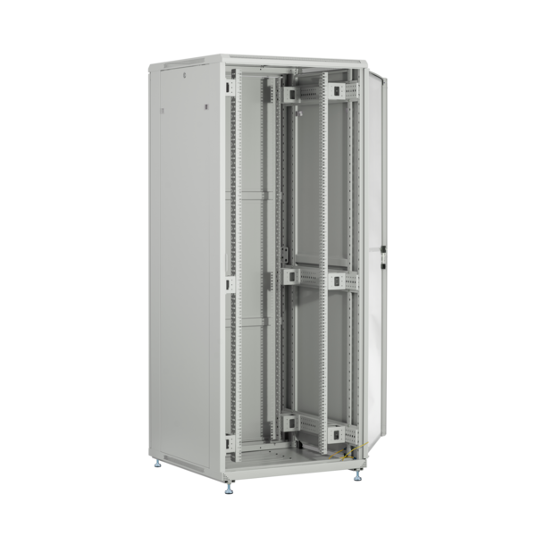 19 Netzwerkschrank PEL 42HE 800x1000 RAL7035 -- Front Glas 1-tlg., Rück Stahl 1-tlg. 1 x SH